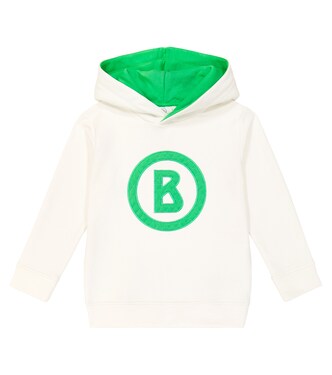 Logo cotton-blend jersey hoodie | Bogner Kids