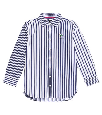 Striped cotton poplin shirt | Polo Ralph Lauren Kids