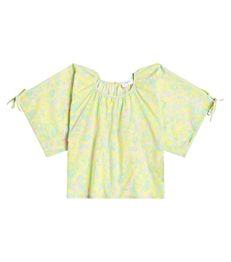 Printed cotton chiffon blouse | Paade Mode