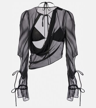 Mobius sheer silk top | Christopher Esber