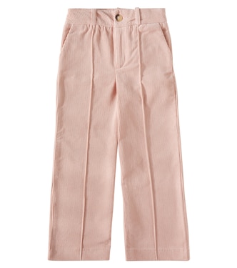 Pantalones rectos de terciopelo | Chloé Kids