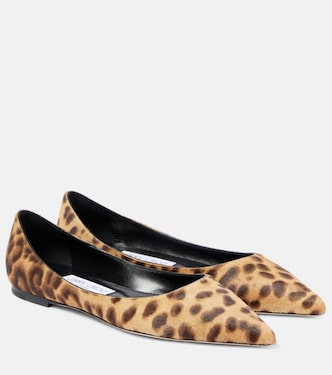 Love leopard-print ballet flats | Jimmy Choo