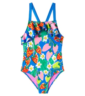 Floral ruffled swimsuit | Stella McCartney Kids