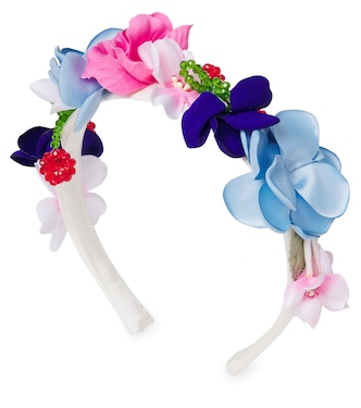 Floral-appliqué headband | Monnalisa