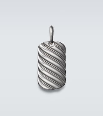 Sculpted Cable sterling silver pendant | David Yurman