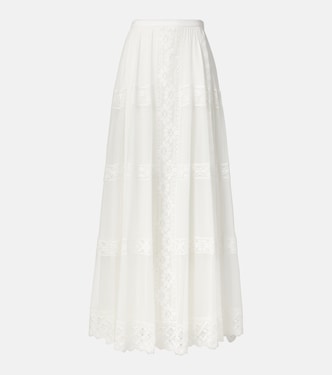 Malti cotton and silk maxi skirt | Ralph Lauren Collection