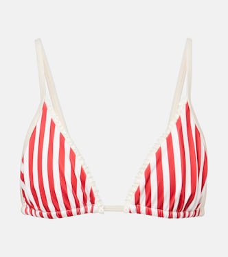 Candy striped triangle bikini top | Bananhot