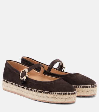 Elda suede espadrilles Mary Jane flats | Gianvito Rossi