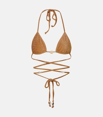 Shell embellished bikini top | Same