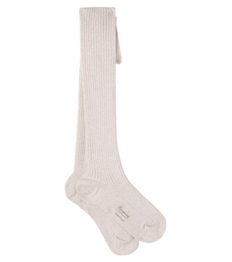 Calze in misto cotone con lamé | Bonpoint