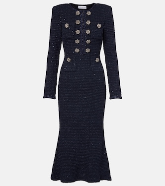 Bouclé midi dress | Self-Portrait