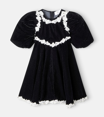 Robe en velours et dentelle | Petite Amalie