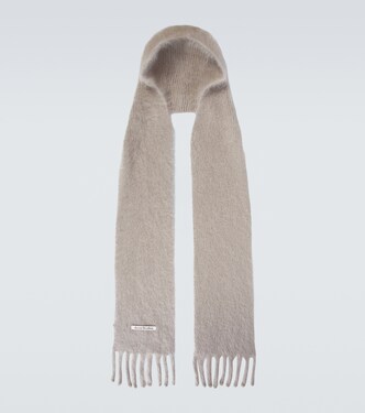 Hooded mohair and wool scarf | Acne Studios