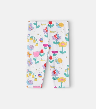 Baby Bug House cotton-blend jersey leggings | Stella McCartney Kids