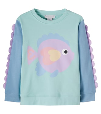 Printed cotton jersey sweatshirt | Stella McCartney Kids