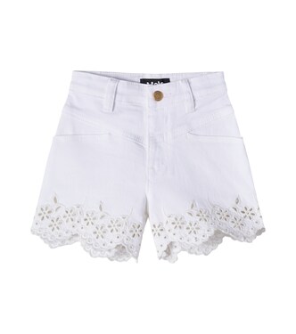 Adalyn broderie anglaise denim shorts  | Molo
