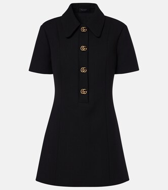 Minikleid Double G aus Woll-Crêpe | Gucci
