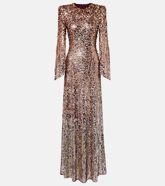 Phara embellished fringed gown | Jenny Packham