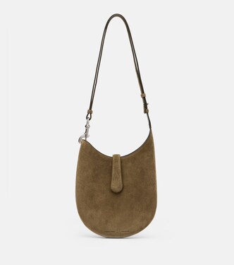 Bean Sling Mini suede shoulder bag | Phoebe Philo