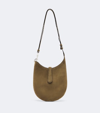 Mini Bean Sling suede shoulder bag | Phoebe Philo