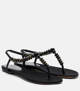 Verzierte Sandalen aus Satin | Le Monde Béryl