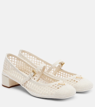 Crochet Mary Jane pumps | Prada