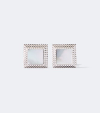 Sterling silver cufflinks with mother-of-pearls | Dunhill