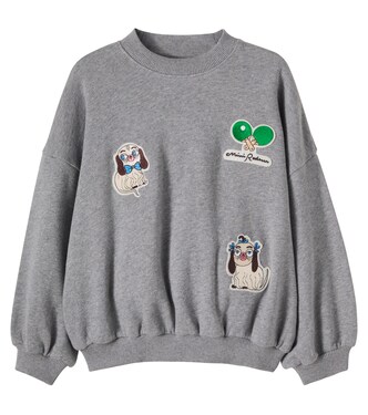 Minibabies patch-appliqué jersey sweatshirt | Mini Rodini