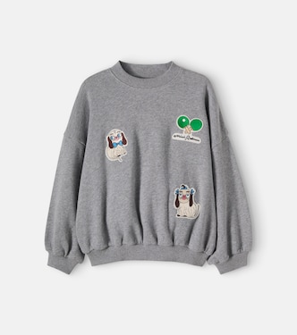 Minibabies patch-appliqué jersey sweatshirt | Mini Rodini