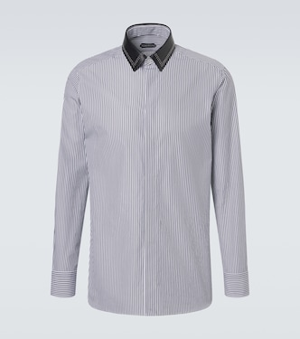 Striped cotton poplin shirt | Tom Ford