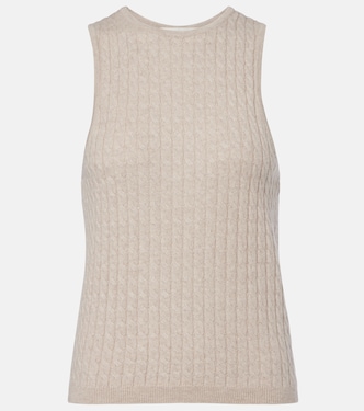 Iora cable-knit cashmere tank top | Lisa Yang