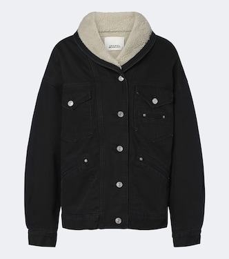 Pimia fleece-trimmed denim jacket | Isabel Marant