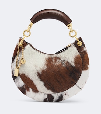 Chloé Banana Small calf hair top-handle bag | Chloé