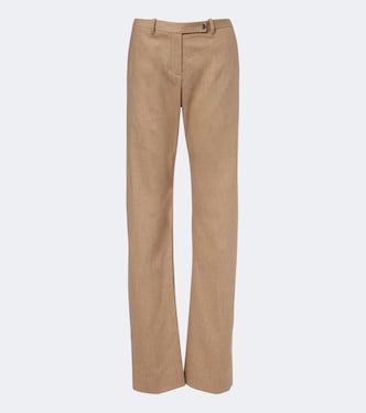 Hunter wool and cashmere straight pants | Khaite