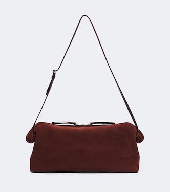Kenza suede shoulder bag | Nour Hammour