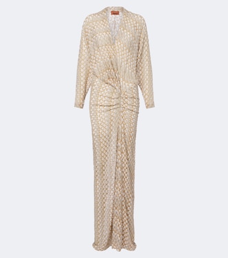 Gathered lamé gown | Missoni
