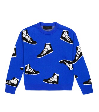 Pull Skel intarsia en laine | Amiri Kids