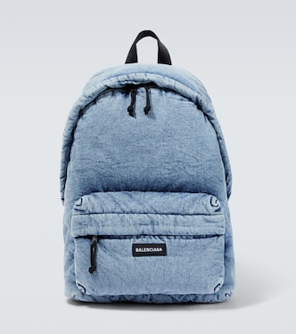 Explorer denim backpack | Balenciaga