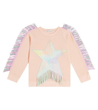Embellished cotton jersey sweatshirt | Stella McCartney Kids