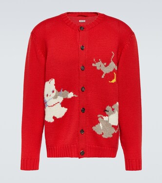 Cardigan Novelty Prose en laine | Bode