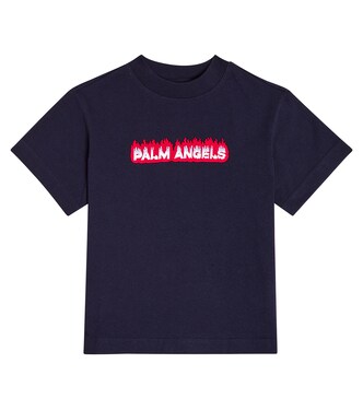 Logo cotton jersey T-shirt | Palm Angels Kids