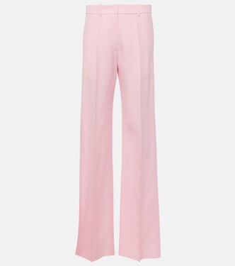 Pantalon ample en laine et soie | Valentino