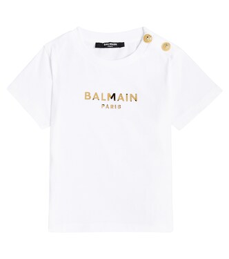 Baby T-Shirt aus Baumwoll-Jersey | Balmain Kids