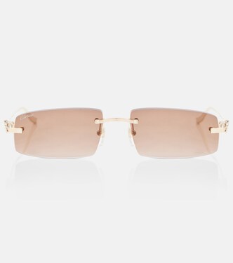 Panthère De Cartier rectangular sunglasses | Cartier Eyewear Collection