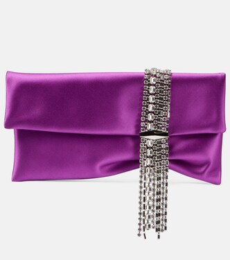 Zandra embellished satin clutch | Jimmy Choo