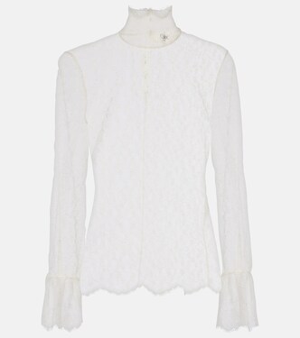 Sheer floral lace blouse  | Chloé