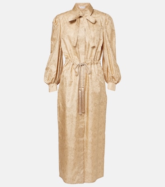 Ape belted silk twill maxi dress | Max Mara