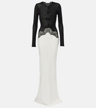 Vestido largo con encaje | Christopher Esber