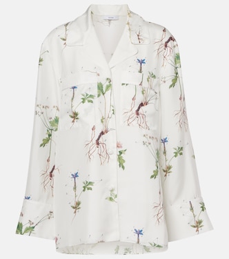 Floral printed silk shirt | Erdem