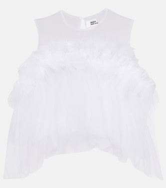 Ruffled tulle top | Noir Kei Ninomiya